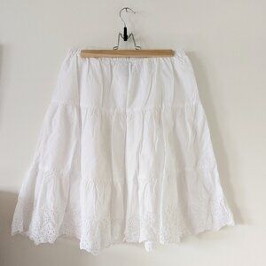 Warehouse One Cotton Tiered Skirt